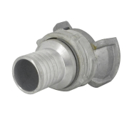 Demi-raccord symétrique avec verrou - DN 40 mm - Embout annelé Ø 35 mm - Alu_3