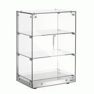 Vitrine neutre à poser - 3 niveaux - 405 mm - Inox et verre | Bartscher - 700357_3
