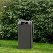 Poubelle publique FalcoJona 100 litres - robuste - bac intérieur avec poignées - serrure anti-vibrations_3