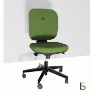Siège de bureau Alaia moyen dossier - Sokoa - Vert, Synchrone, Sol dur_3
