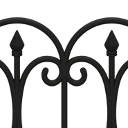 Vidaxl bordures de pelouse 17 pcs noir 10 m pp 318293_3