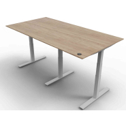 Bureau motorisé MEETDESK - idéal pour réunions dynamiques - Hauteur ajustable 65 à 130 cm - 2 moteurs - Garantie 5 ans_3