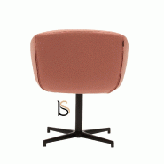 Fauteuil Aiko Swivel - SOFTLINE - Felt Rose tendre 642_3