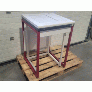 Table de pesée anti vibration pour balance 60x60cm ht 90cm KIT-LAB_3