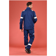 Pantalon multirisques ATEX Plus réf. 606*ATX - bandes rétroréfléchissantes ignifuges - genouillères certifiées EN 14404_3