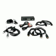 ROLINE Switch KVM Dual Head Audio, HDMI, 4K60, 1 Utilisateur - 2 PCs_3