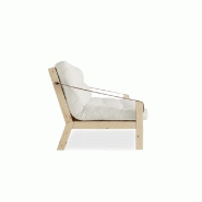 BANQUETTE FUTON POETRY EN PIN MASSIF COLORIS NATUREL COUCHAGE 130 X 190 CM._3