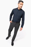 Chemise col mao manches longues - Réf: K515 - Kariban - 65% polyester / 35% coton popeline - Facile d'entretien_3