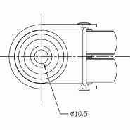 Roulette double 50mm 2
