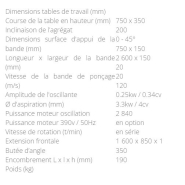 Ponceuse de chants oscillante triphasée avec caches amovibles - Réf. PCHO2600-TRI_3