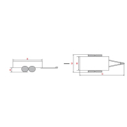 Remorque équipée d’un porte-échelle sur la face avant