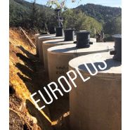 Cuve béton 5000 litres   rehausse   couvercle