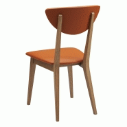 Chaise Lilly en bois massif - fabrication française - hêtre ou chêne avec finitions et revêtements variés_3