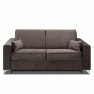 Canapé convertible express Jackson 120cm - Comfort Bultex® 12cm - Sommier lattes Renatonisi - Tweed taupe sable_3