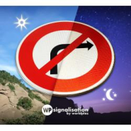 Panneau prescription temporaire BK2b - Interdiction de tourner à droite - WP Signalisation_3