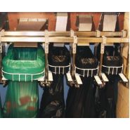 Support sacs poubelle pour îlots de tri et armoire à déchets ou système Longopac® FLEX (sacs chaussettes)_3