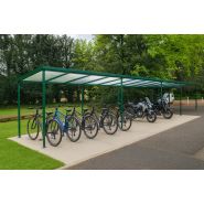 Abri vélos medium - toit plat - profondeur 2,50 m - design moderne et modulaire_2
