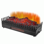 Foyer à bûches avec effet flammes XL - Chauffage 2000W - Thermostat d'ambiance_3