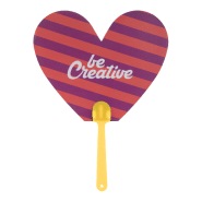 Éventail sur-mesure - poignée plastique et papier stratifié - impression digitale logo - minimum 100 pcs_3