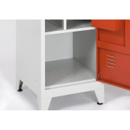 Armoire vestiaire pompiers - portes indégondables - largeurs 500 et 950mm - modèle simple ou double_3