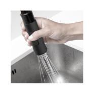 Robinet 3 voies CHEF Black - Mitigeur cuisine noir mat avec douchette_3