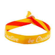 Bracelet festival personnalisé en polyester RPET - Fermoir bambou - Impression recto-verso_3