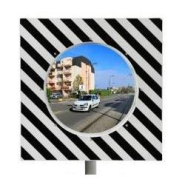 Miroir routier Ecochok - 600 mm - Vision panoramique pour intersections dangereuses_3