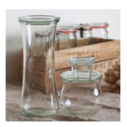 Bocaux en verre WECK bobine 700 ml Ø 80mm avec couvercle en verre et joint (clips non inclus) - WN000032_3