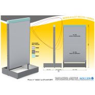 Gondole haute ou basse adaptée à l’aménagement de magasins