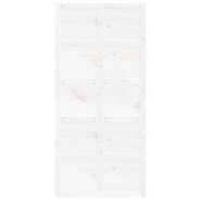 Vidaxl porte de grange blanc 100x1,8x214 cm bois massif de pin 824639_3