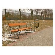 Poubelle urbaine rétro Tino 03.034.Ze - métal et fonte - 30 L - design à l'ancienne_3