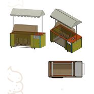 Charrette Chariot à Glace IARP Delight Gelato Cart avec Vitrine Réfrigérée Delight 7_3