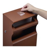 KOPA - Réf. 57669 - Cendrier corbeille mural 2L/15L - Rossignol - Effet corten - Fabrication française_3