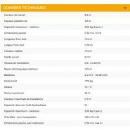 Star 6 crawler - mâts verticaux - haulotte - hauteur de travail : 5,8 m - capacité maximum (intérieur) : 200 kg (2 pers.)_3