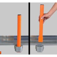 Tiroir à palette sur lisses basses de rayonnage - ouverture télescopique - STOCK3P - charge jusqu'à 900 kg_4