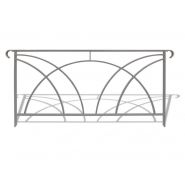 Bar3412c barrières urbaines - Urban'nt - en acier avec montants en fer plat, main courante moulurée et inox_3