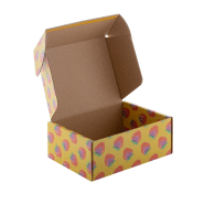 Boîte postale carrée en carton ondulé - impression couleur sur mesure - bande auto-scellante_3