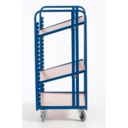 Chariot porte-bacs Norme Europe - Kalidesk - 200 kg - Plateaux inclinables - CC001-0464_3