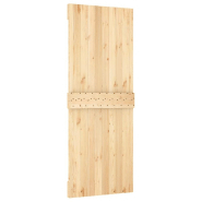 Vidaxl porte coulissante et kit de quincaillerie 80x210 cm pin massif 3202999_3