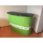 Comptoir pliable parapluie taille L - 2x2 avec plateau 40x130 cm et étagère intérieure_3