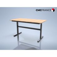 Table de travail Ergoflex - robuste, réglable en hauteur mécanique ou électrique - usage industriel et bureautique_3