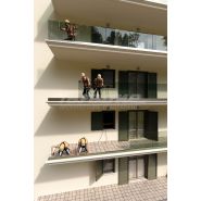 Ninfa 5 - garde-corps - faraone - en verre trempé feuilleté - dimensions de la section du profil : 101 x 148 mm_3