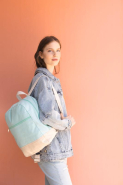 Sac à dos essentiel en coton - Kimood - Réf: KI0185 - Fond contrasté - 210 g/m²_3