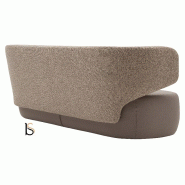 Canapé d'accueil 2 places Basel - Softline - Felt Rose tendre 642_3