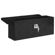 Vidaxl boîte de rangement noir 50x15x20,5 cm aluminium 152247_3