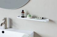 Étagère de salle de bains MindSet -Mineral Fresh White UGS303548 - Brabantia - Look épuré en métal - Fixations cachées_3