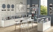 Vitrine comptoir noire STM75C-N - L 75 x P 45 x H 95 cm - verre trempé, structure métallique noire mat_3