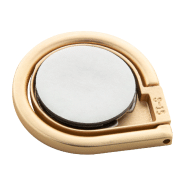 Support pour téléphone portable - anneau de support mobile en métal - base autocollante - couleur doré - 12.5 g_3