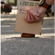 Ramasse crottes cartonné - 100 % biodégradable et compostable - carton de 720 sachets - imprimé 'J’aime ma ville propre' - Fabriqué en Europe_3