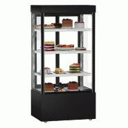 Vitrine réfrigérée pour pâtisserie MADRID - 1000 mm - 3 étagères - Noir_3